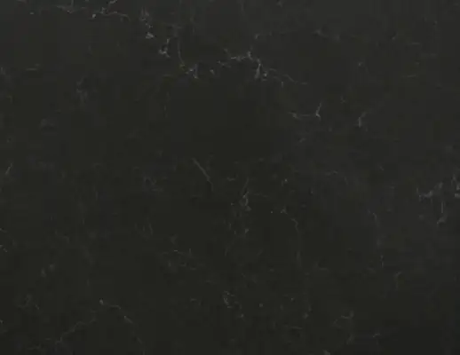 Closeup image of Vicostone Cinza Black Quartz countertop slab