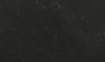 Closeup image of Vicostone Cinza Black Quartz countertop slab Stone Countertop