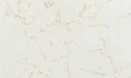 Closeup image of Vicostone Denali Cream Quartz countertop slab
