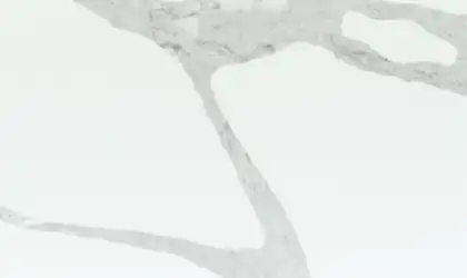 Closeup image of Vicostone Forza White Quartz countertop slab Stone Countertop