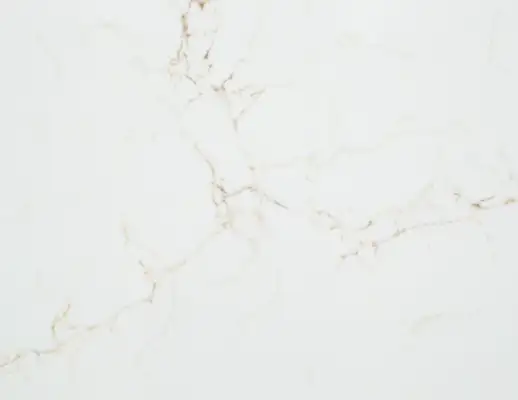 Closeup image of Vicostone Misterio Gold White Quartz countertop slab