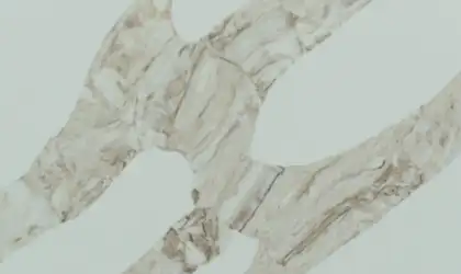 Closeup image of Vicostone Vivalioro White Quartz countertop slab Stone Countertop