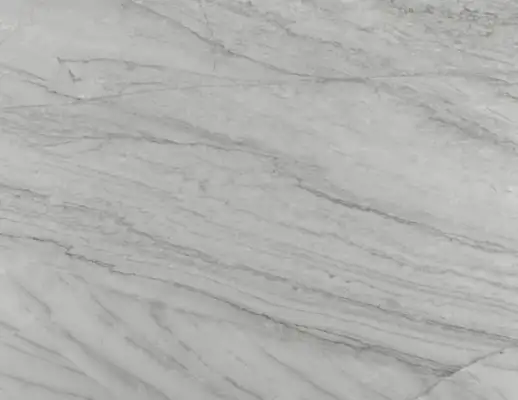 Closeup image of White Pearl Grey Quartzite countertop slab