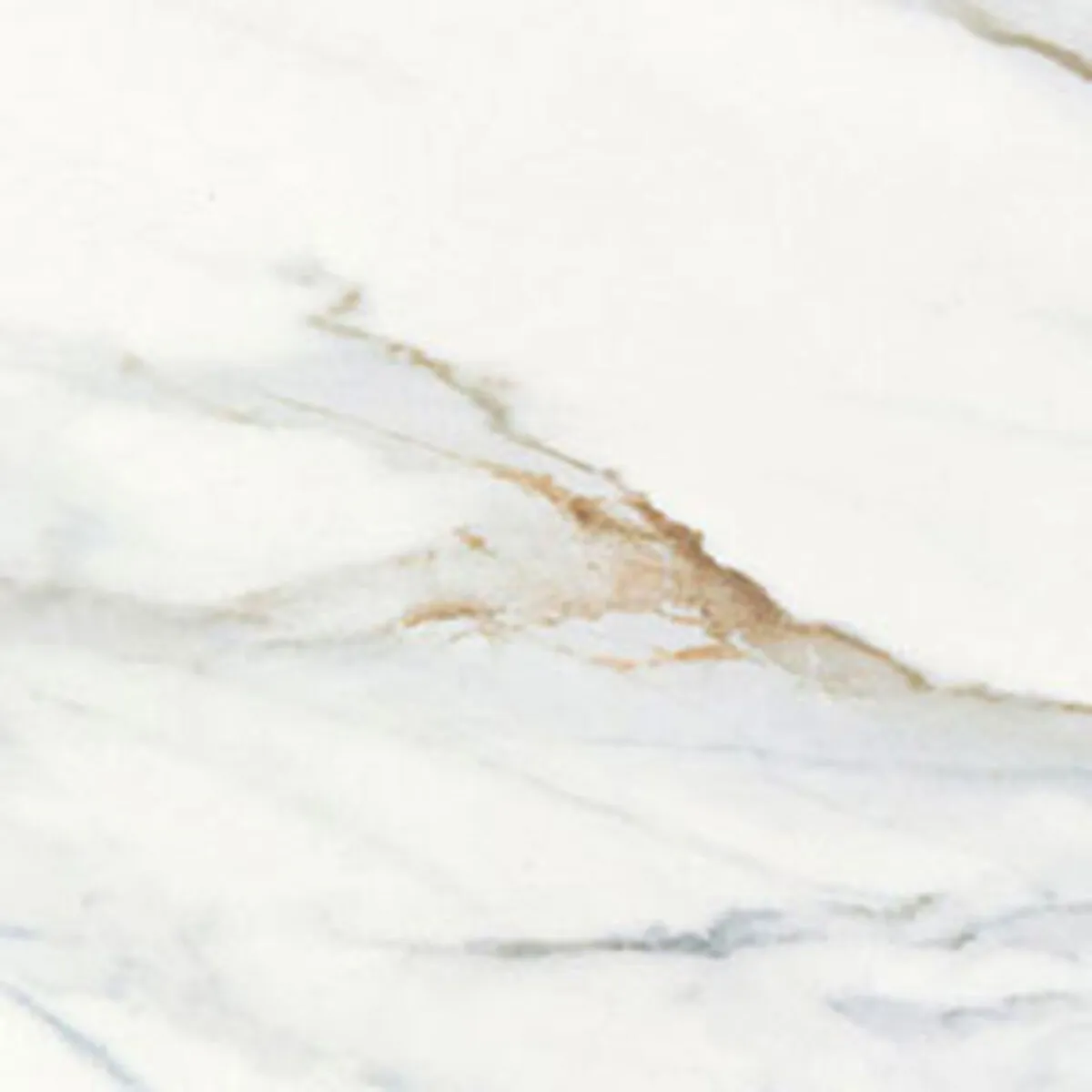 Closeup image of Q Quartz Calacatta Lapiza White Quartz countertop slab