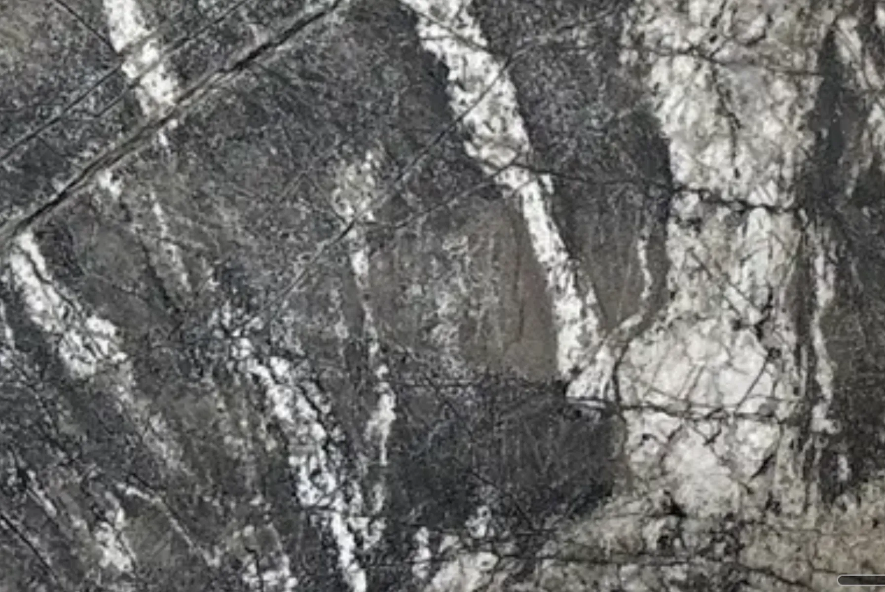 Closeup image of Prague Black Quartzite countertop slab