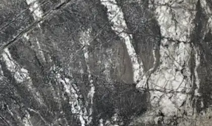 Closeup image of Prague Black Quartzite countertop slab