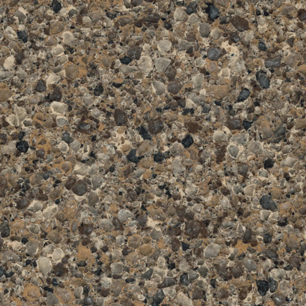 Closeup image of Viatera Royal Teak Brown Quartz countertop slab