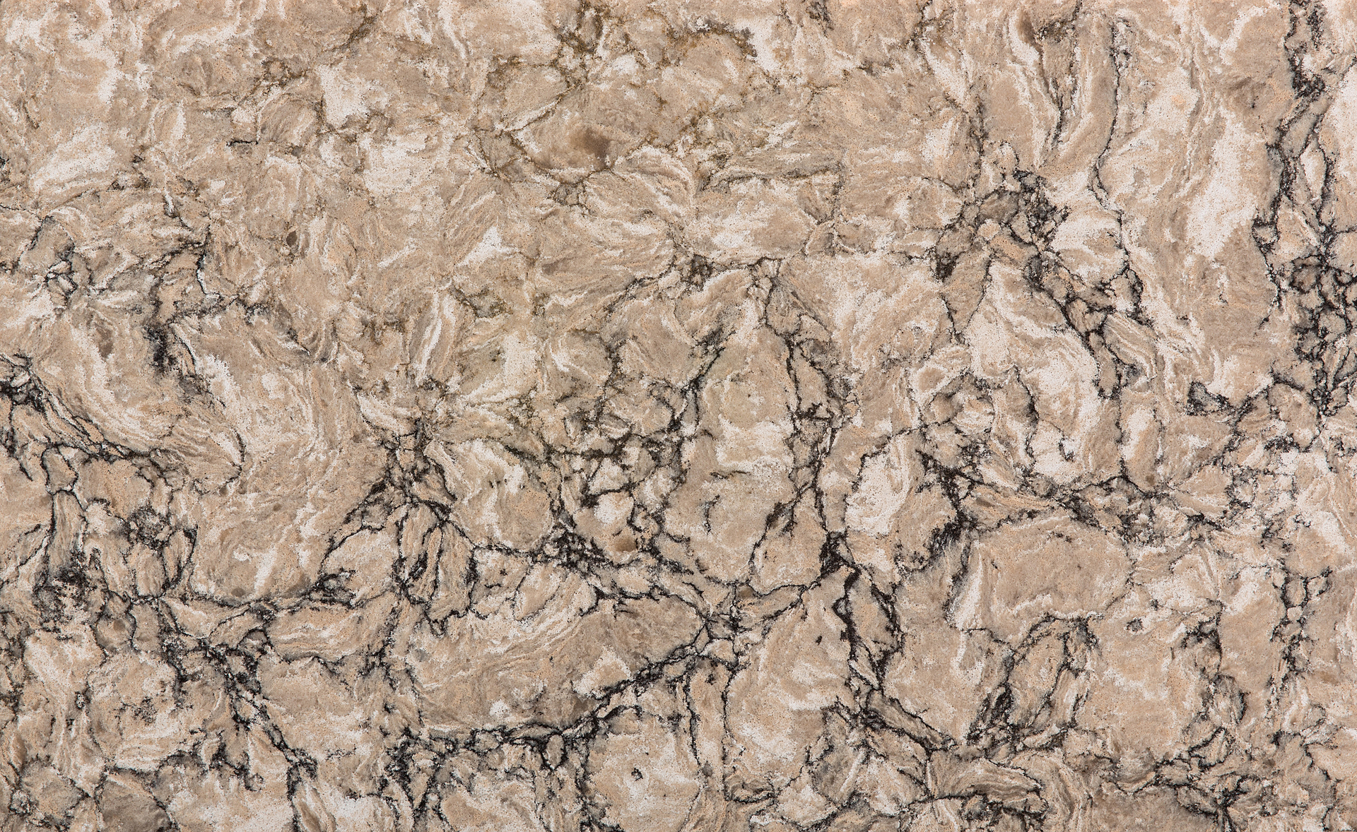Closeup image of Silestone Kimbler Mist Quartz countertop slab