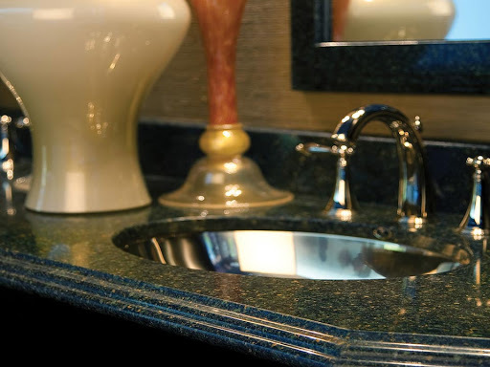 Additional image of Cambria Caerphilly Green Quartz countertops