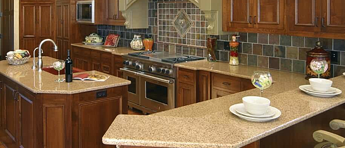 Additional image of Cambria Cambrian Gold Quartz countertops