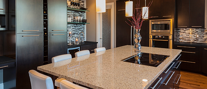 Additional image of Cambria Brecon Brown Quartz countertops