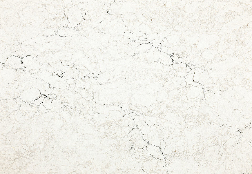 Closeup image of Cambria Dovestone Quartz countertop slab