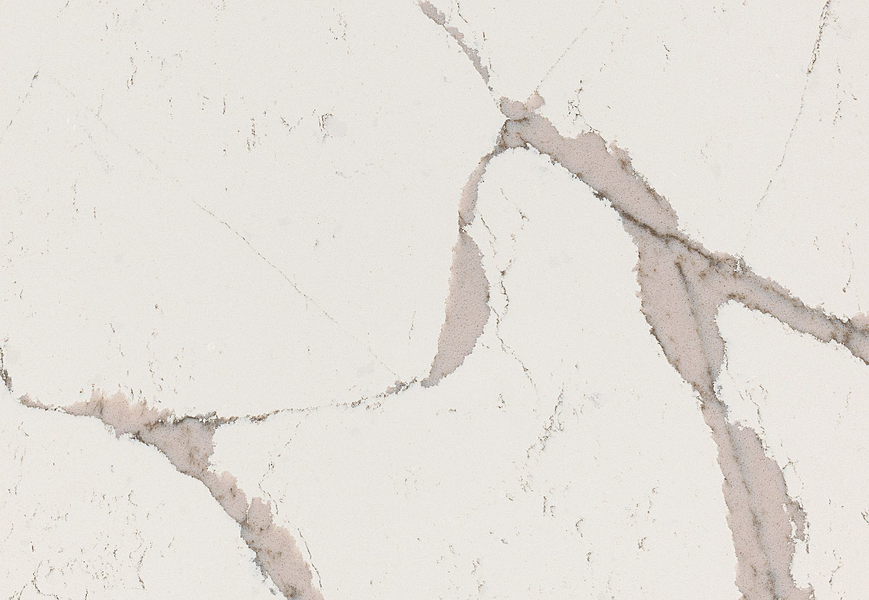 Closeup image of Cambria Nadenbrook Quartz countertop slab