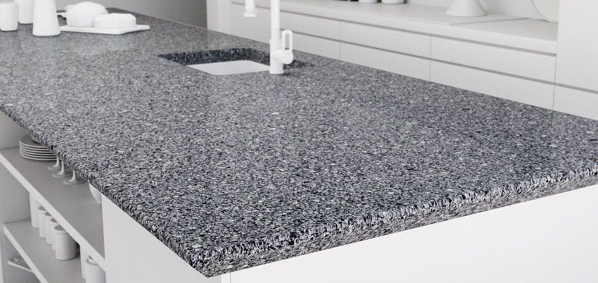 Additional image of Cambria Talbot Gray Quartz countertops