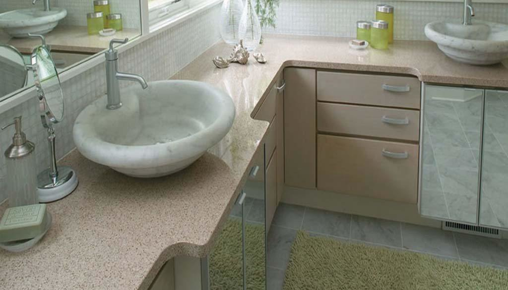 Additional image of Cambria Tenby Cream Quartz countertops