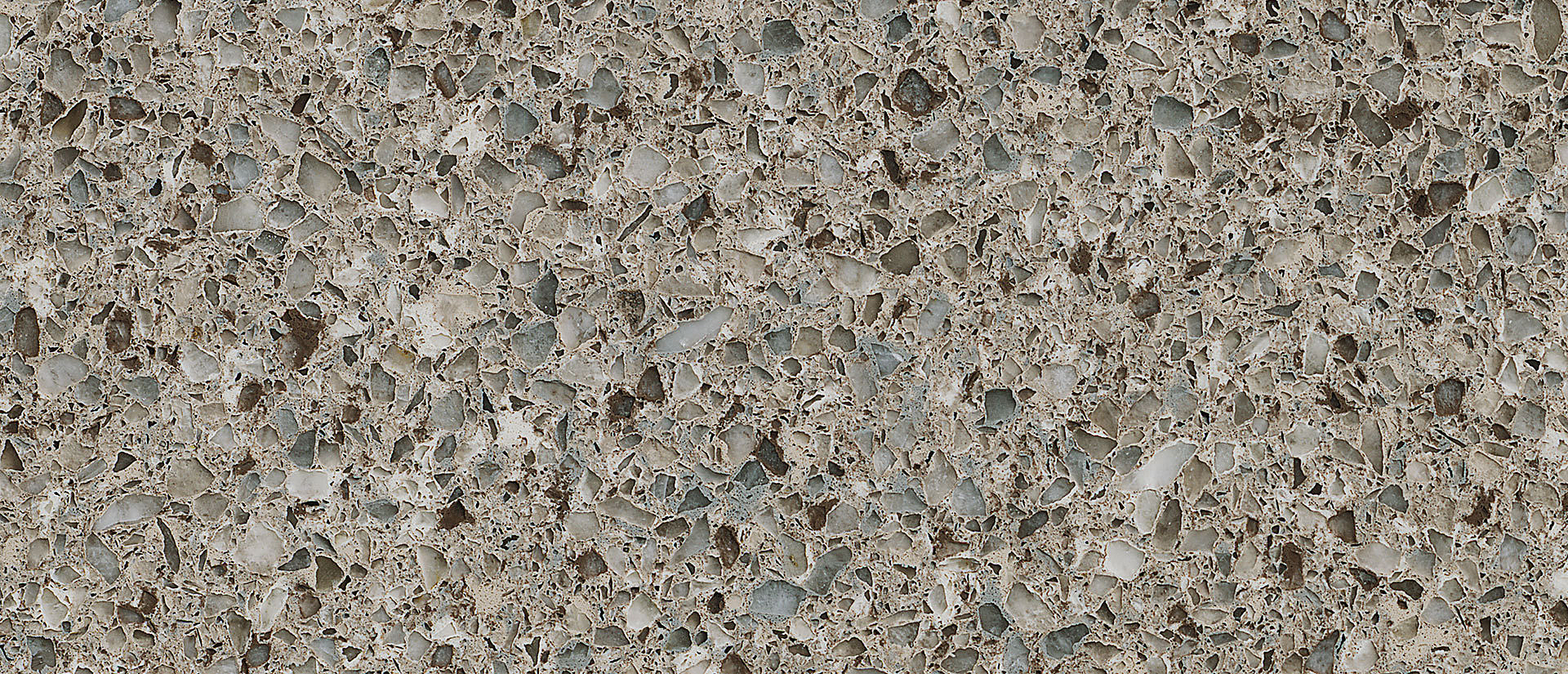 Closeup image of Q Quartz Alpine White Quartz countertop slab
