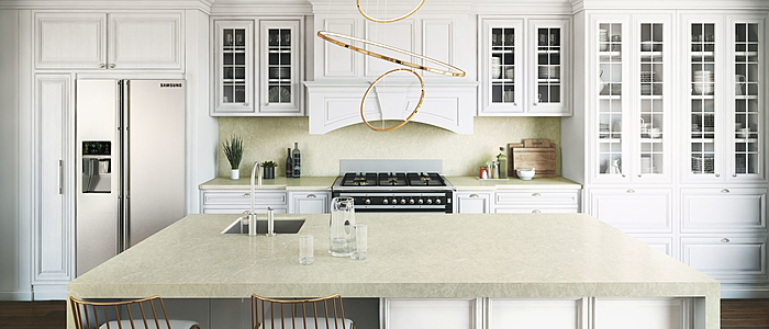 Additional image of Silestone Silken Pearl Quartz countertops