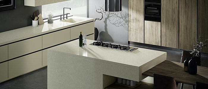 Additional image of Silestone Silken Pearl Quartz countertops