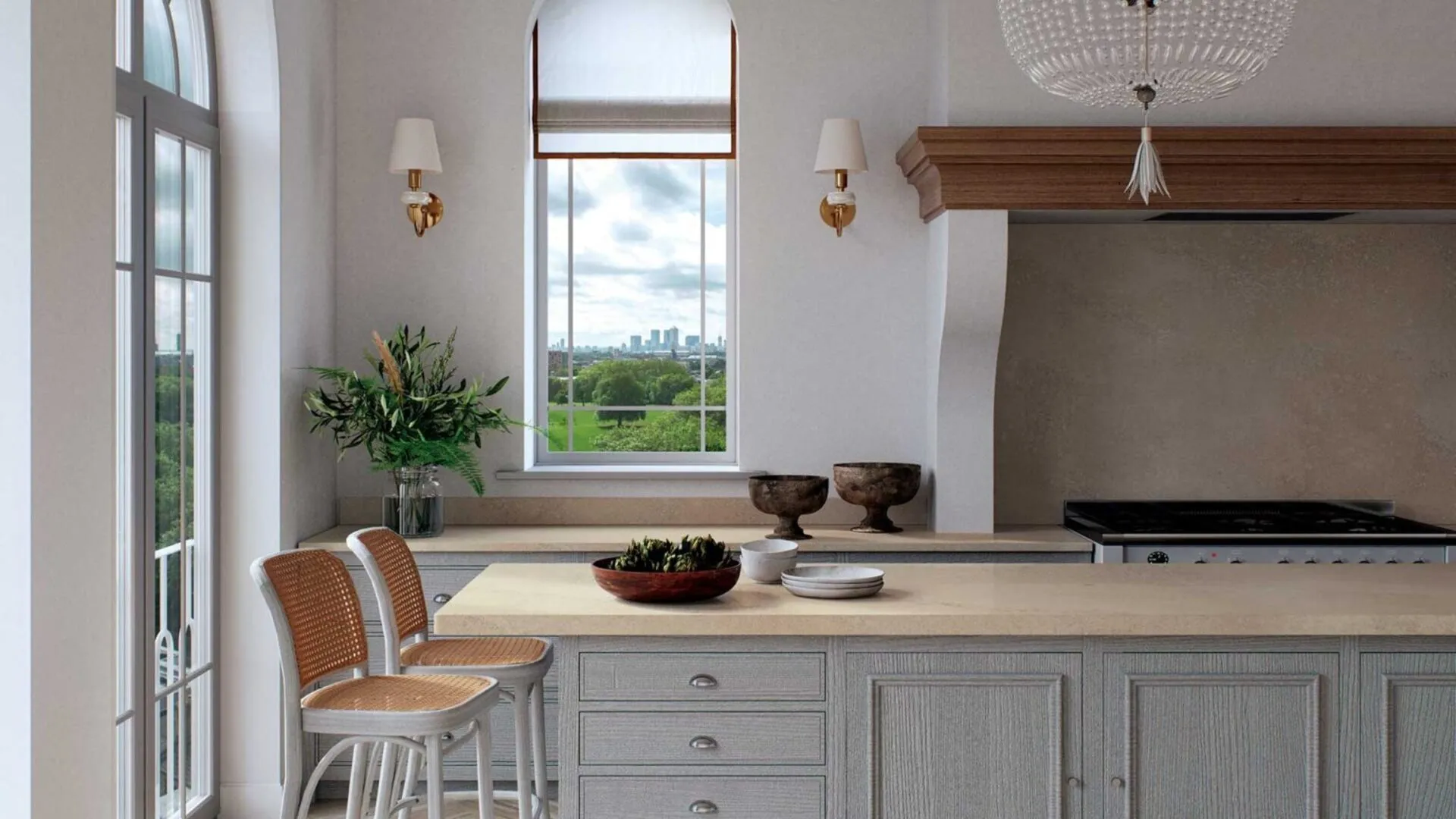 Additional image of Caesarstone Adamina Brown Quartz countertops