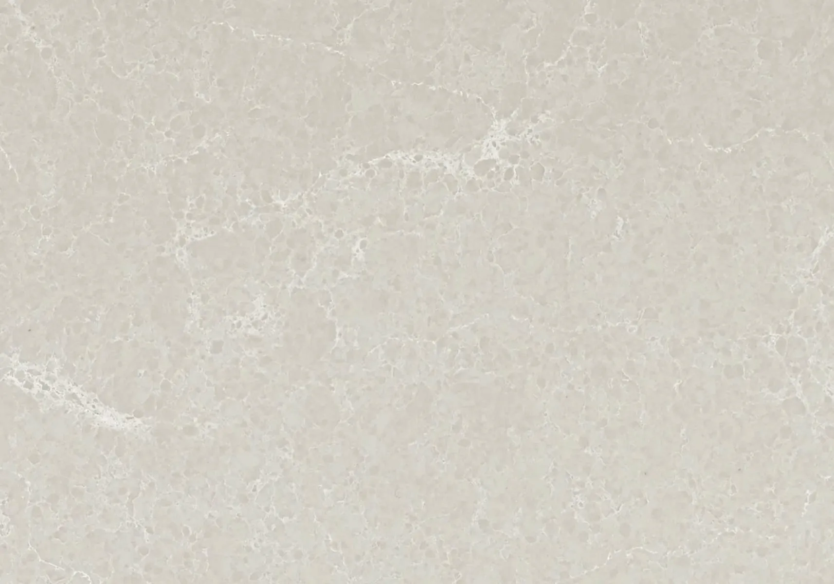 Closeup image of Caesarstone Alpine Mist Quartz countertop slab