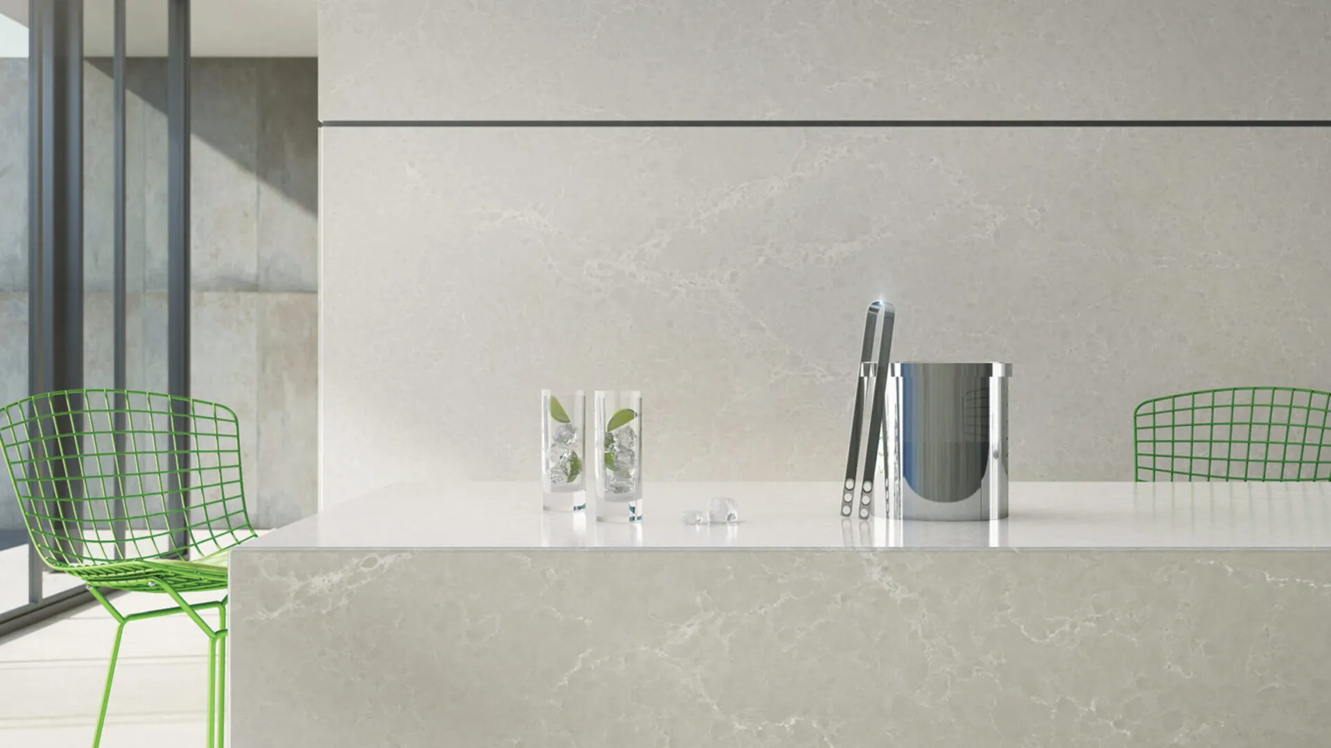 Additional image of Caesarstone Alpine Mist Quartz countertops