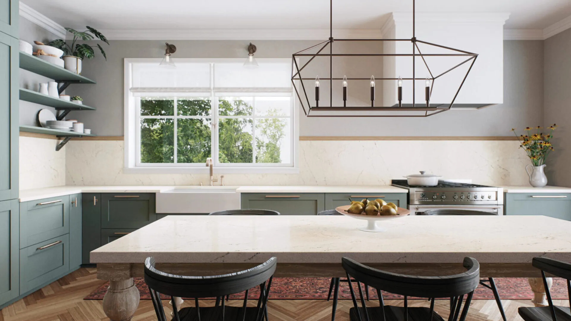 Additional image of Caesarstone Aterra Blanca Quartz countertops