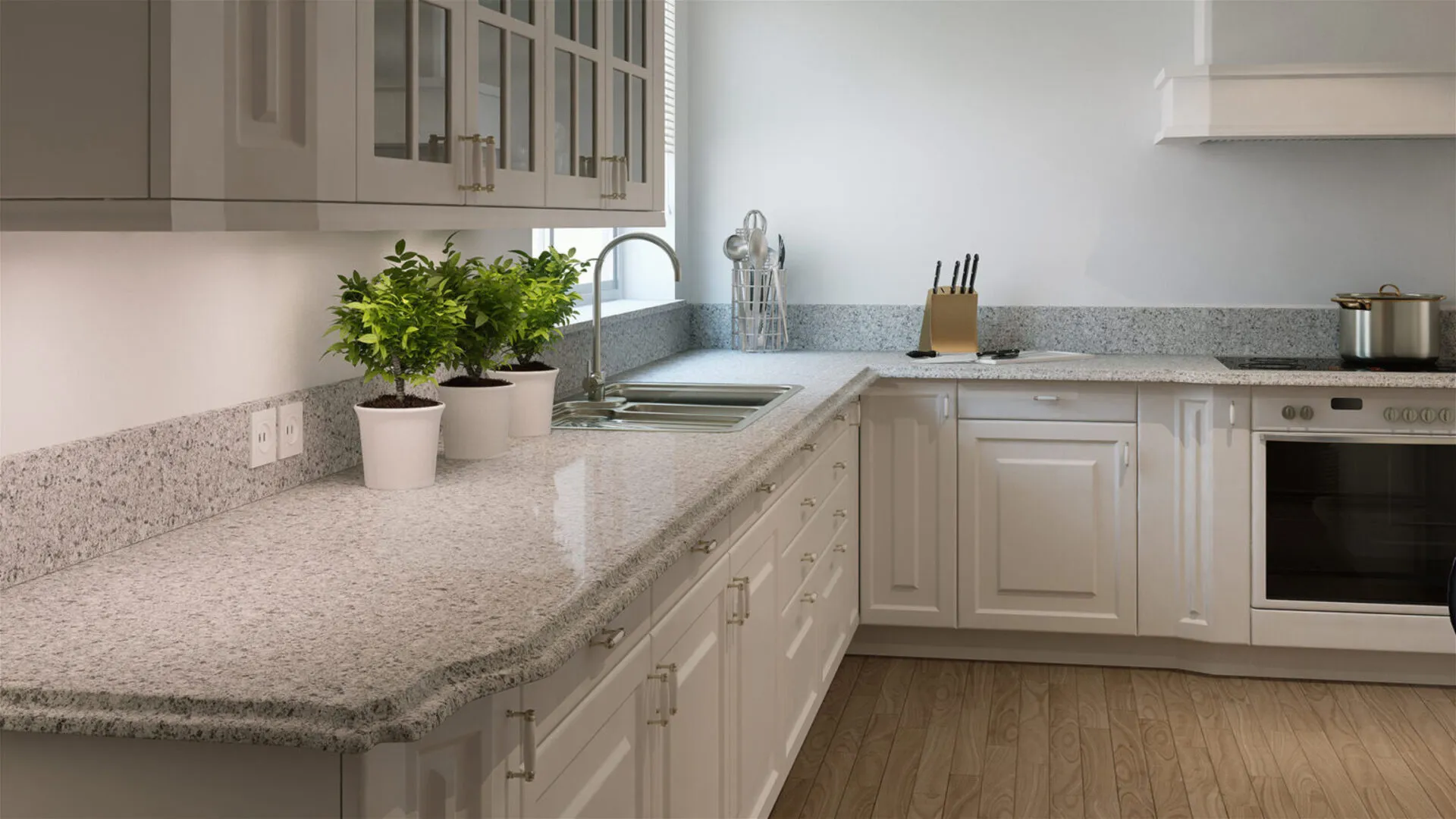 Additional image of Caesarstone Atlantic Salt Quartz countertops