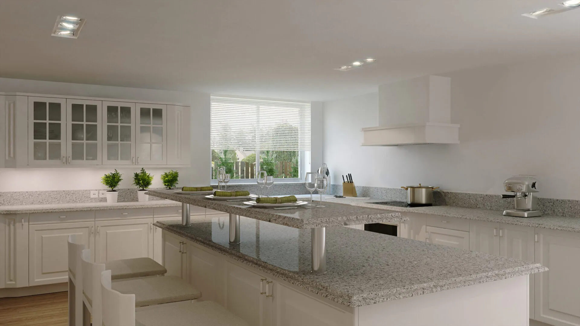 Additional image of Caesarstone Atlantic Salt Quartz countertops