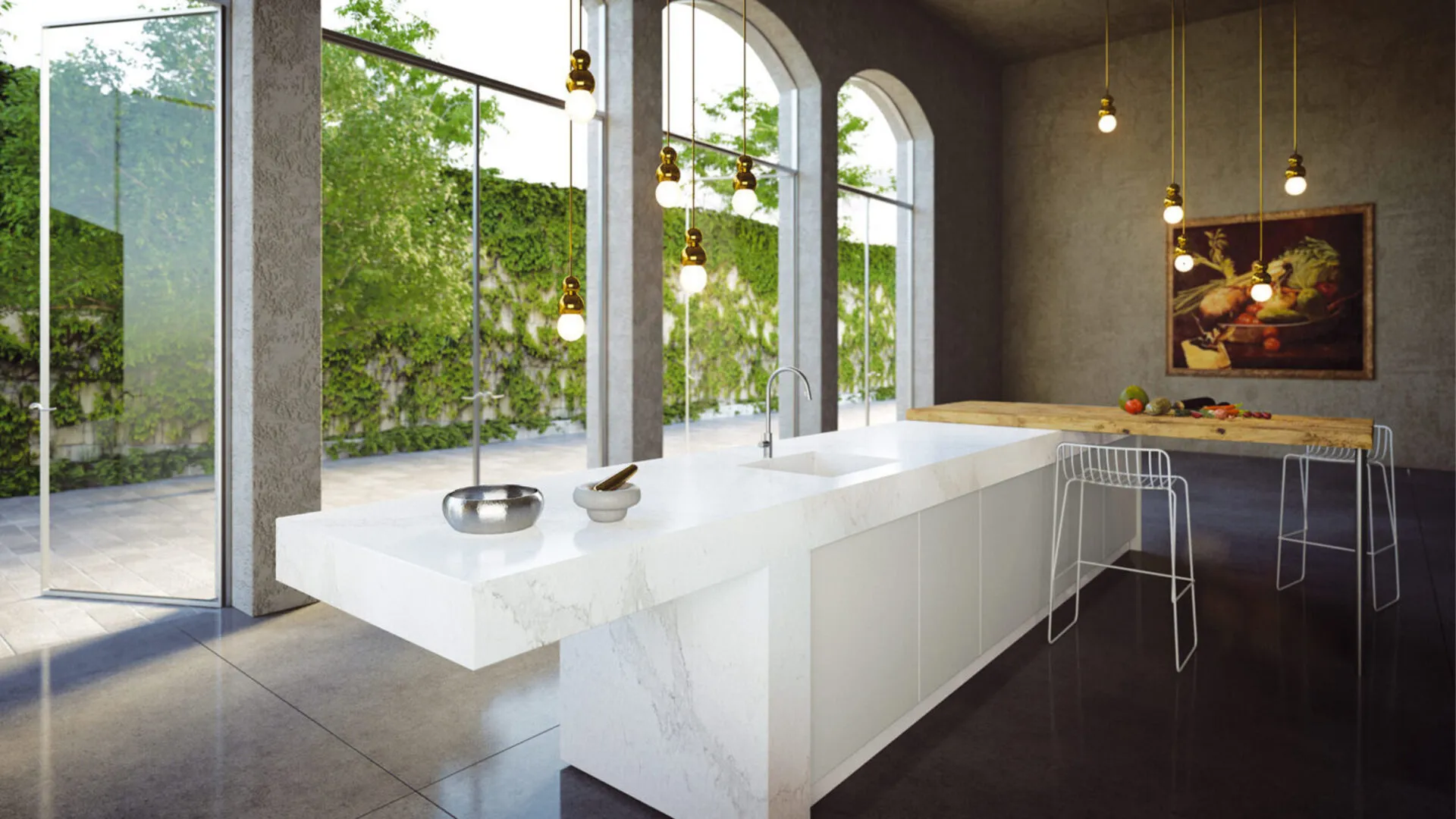 Additional image of Caesarstone Calacatta Nuvo Quartz countertops