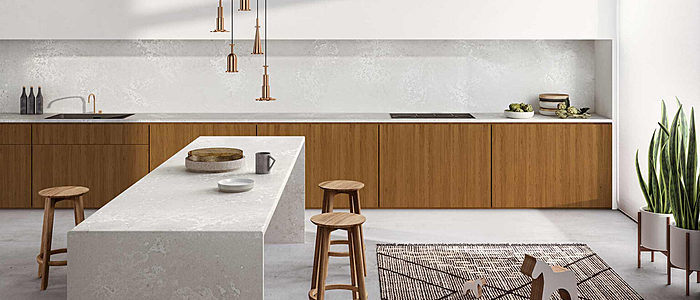 Additional image of Caesarstone Cloudburst Concrete Quartz countertops