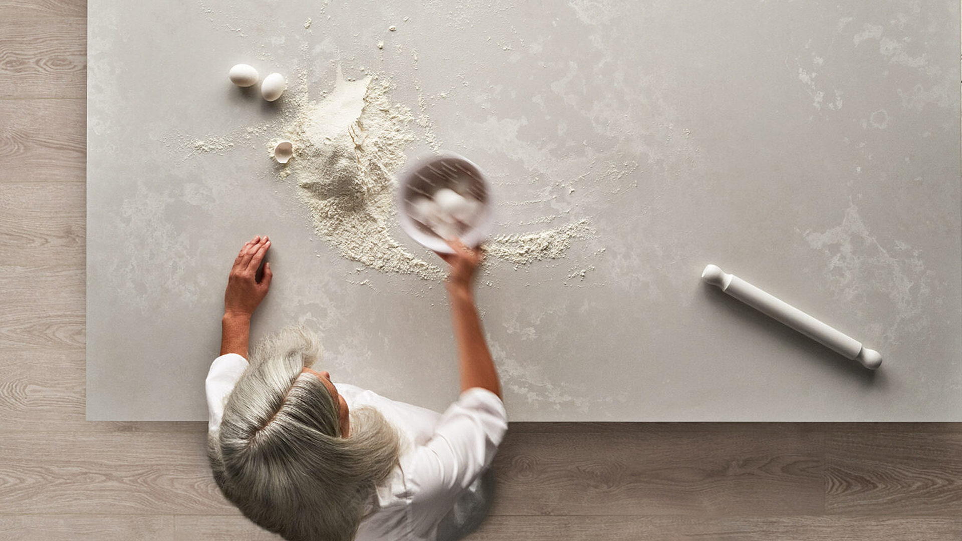 Additional image of Caesarstone Cloudburst Concrete Quartz countertops