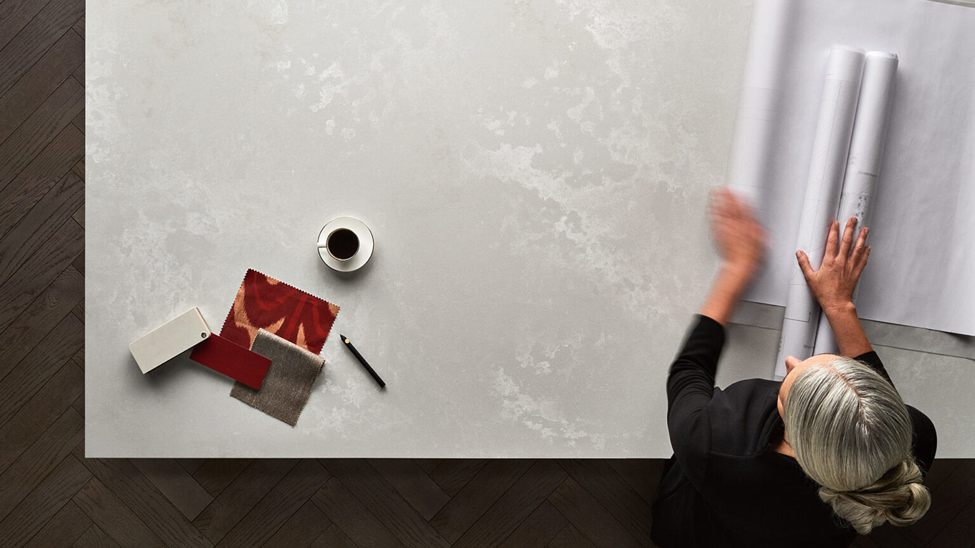 Additional image of Caesarstone Cloudburst Concrete Quartz countertops