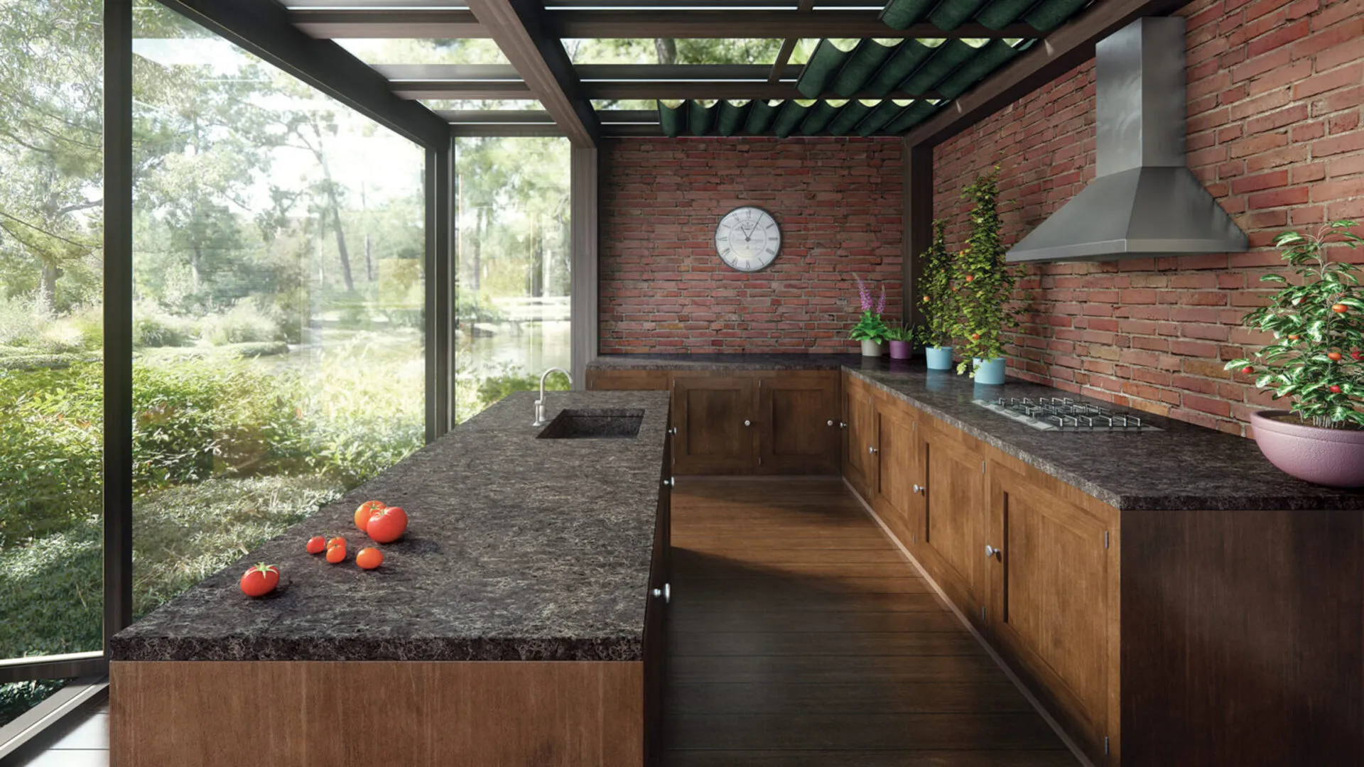 Additional image of Caesarstone Coastal Grey Quartz countertops
