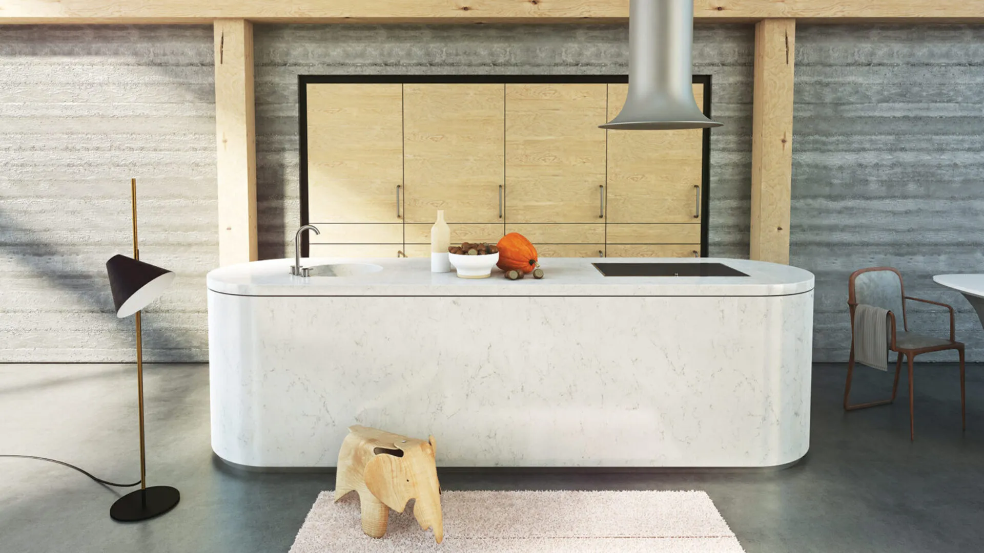 Additional image of Caesarstone Frosty Carrina Quartz countertops