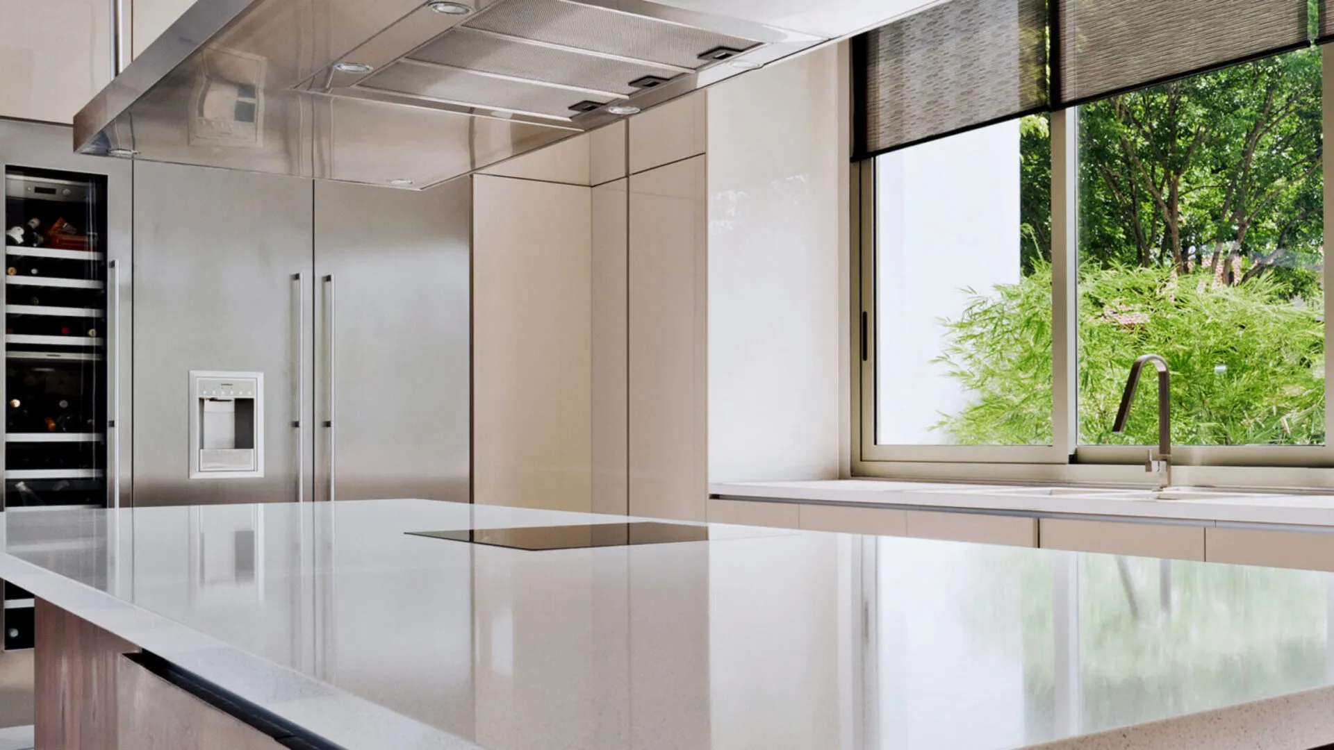 Additional image of Caesarstone Ice Snow Quartz countertops