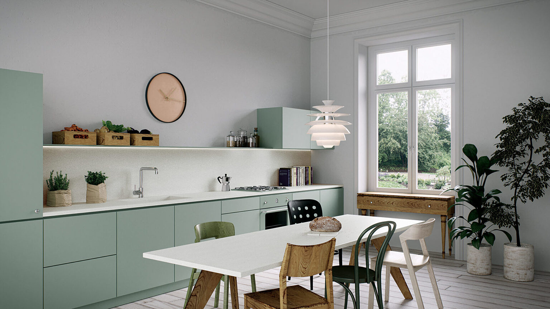 Additional image of Caesarstone Intense White Quartz countertops