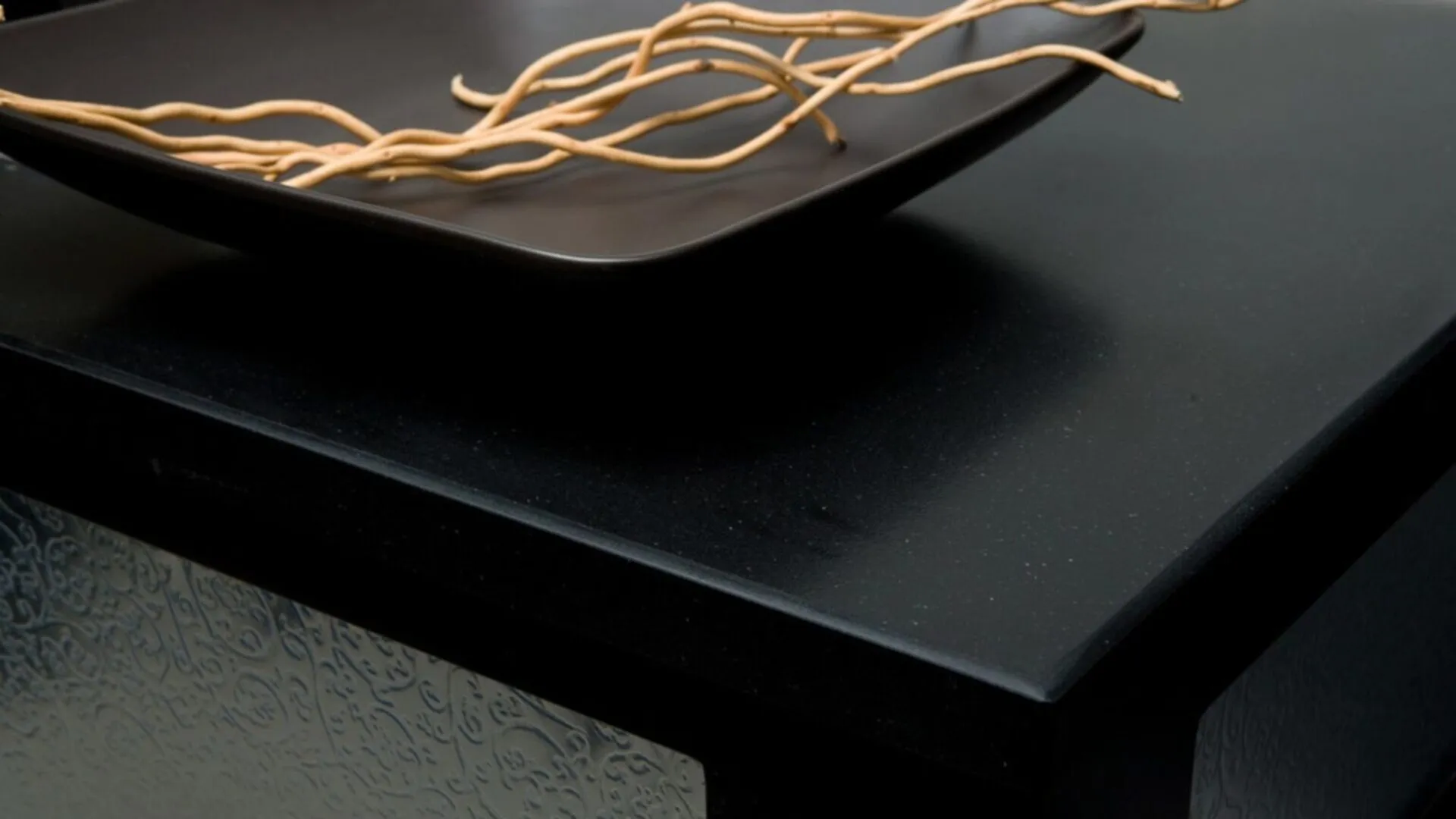 Additional image of Caesarstone Jet Black Quartz countertops