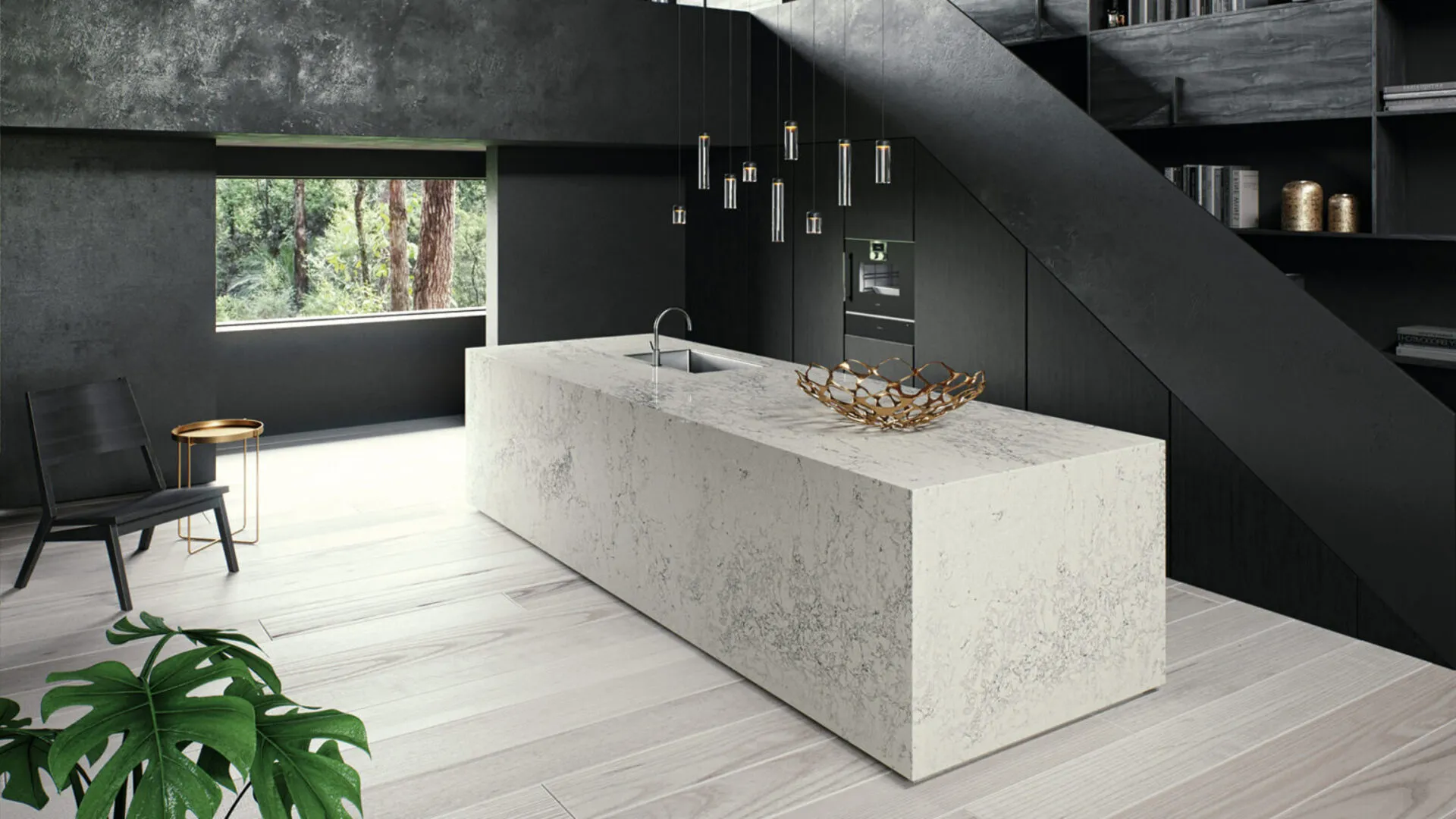 Additional image of Caesarstone Montblanc Quartz countertops