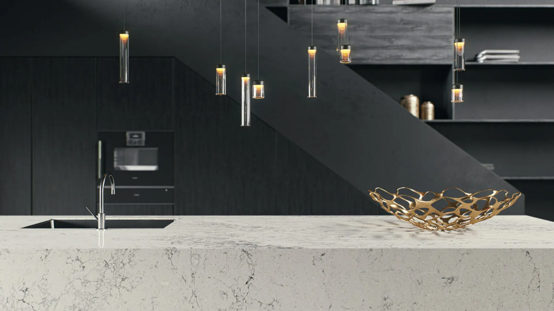 Additional image of Caesarstone Montblanc Quartz countertops