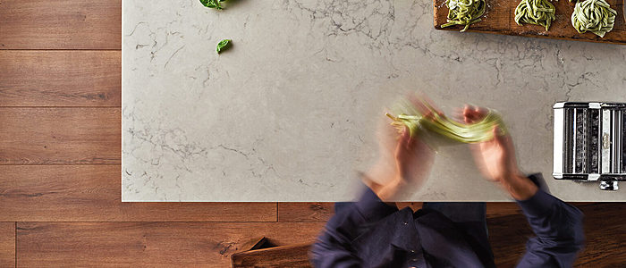 Additional image of Caesarstone Noble Grey Quartz countertops