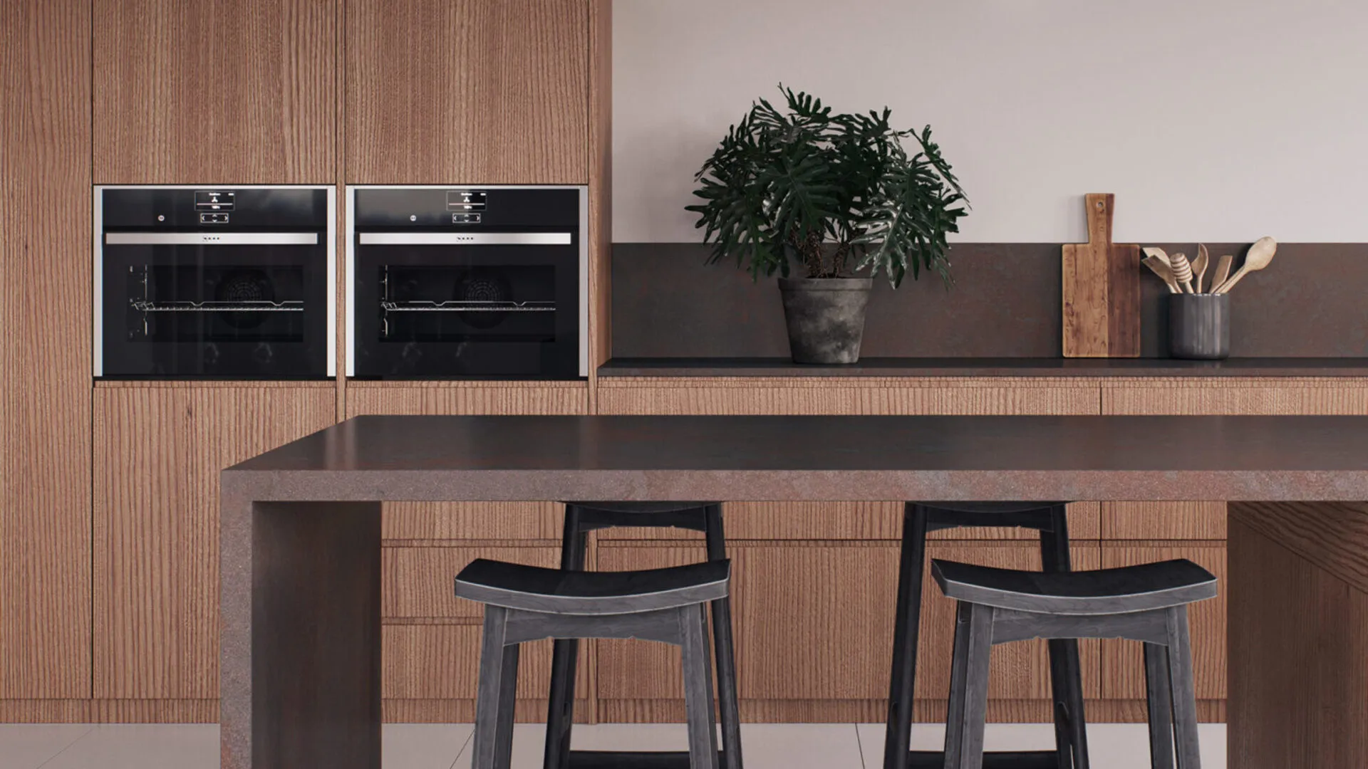 Additional image of Caesarstone Oxidian Grey Quartz countertops