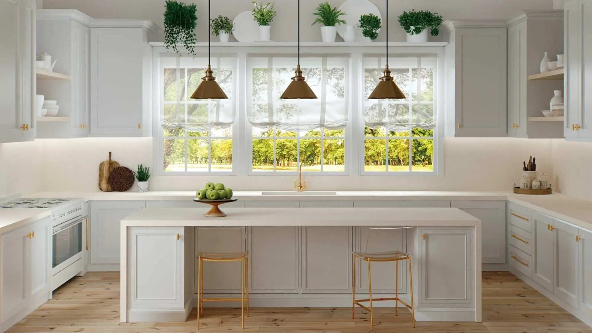 Image of installed Caesarstone Riverlet Quartz countertops