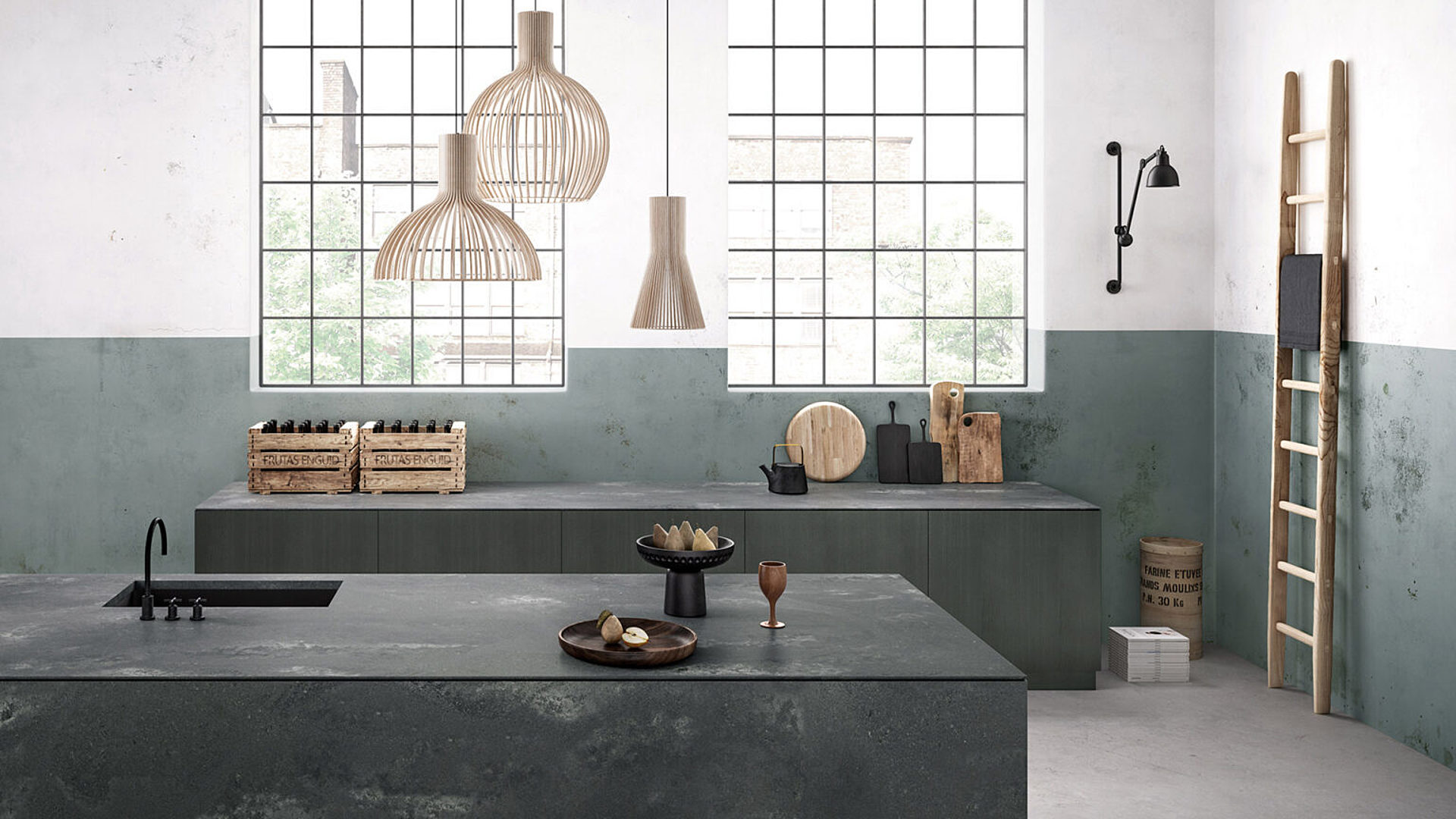 Additional image of Caesarstone Rugged Concrete Quartz countertops