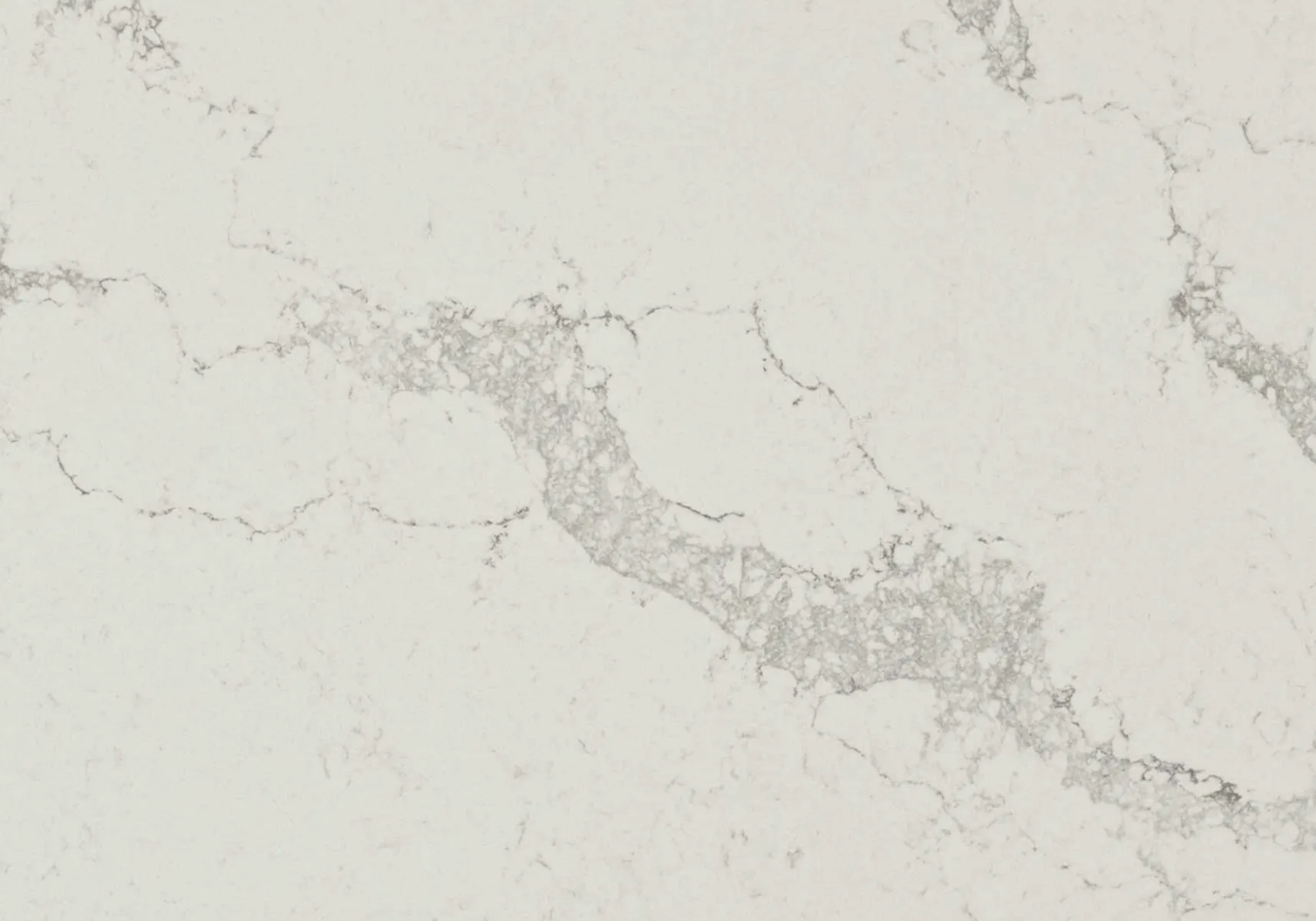 Closeup image of Caesarstone Statuario Maximus Quartz countertop slab