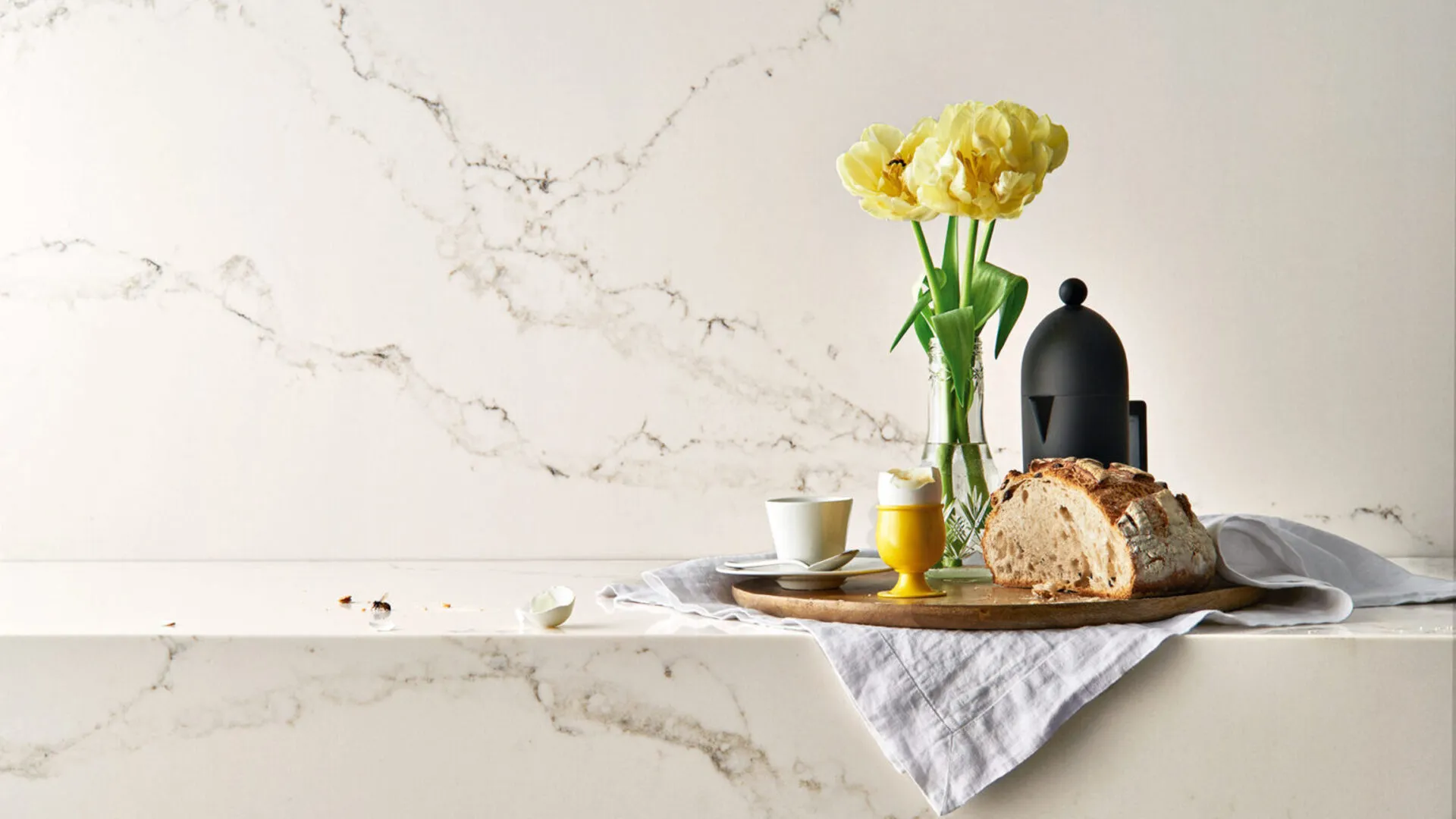 Additional image of Caesarstone Statuario Nuvo Quartz countertops