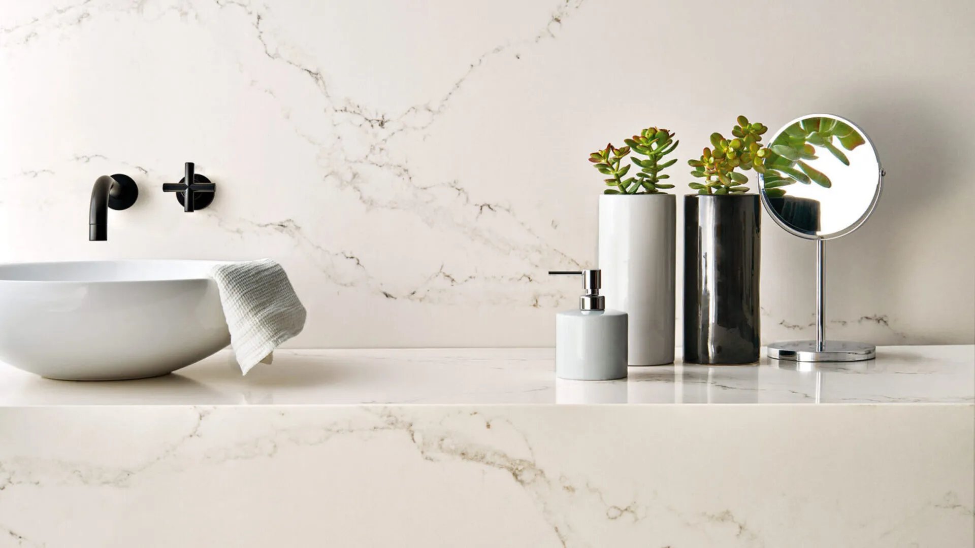 Additional image of Caesarstone Statuario Nuvo Quartz countertops