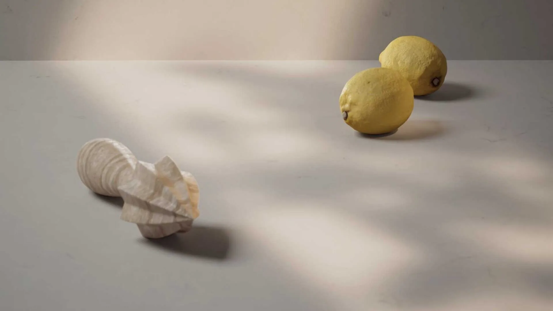 Image of installed Caesarstone Stoneburst Grey Quartz countertops