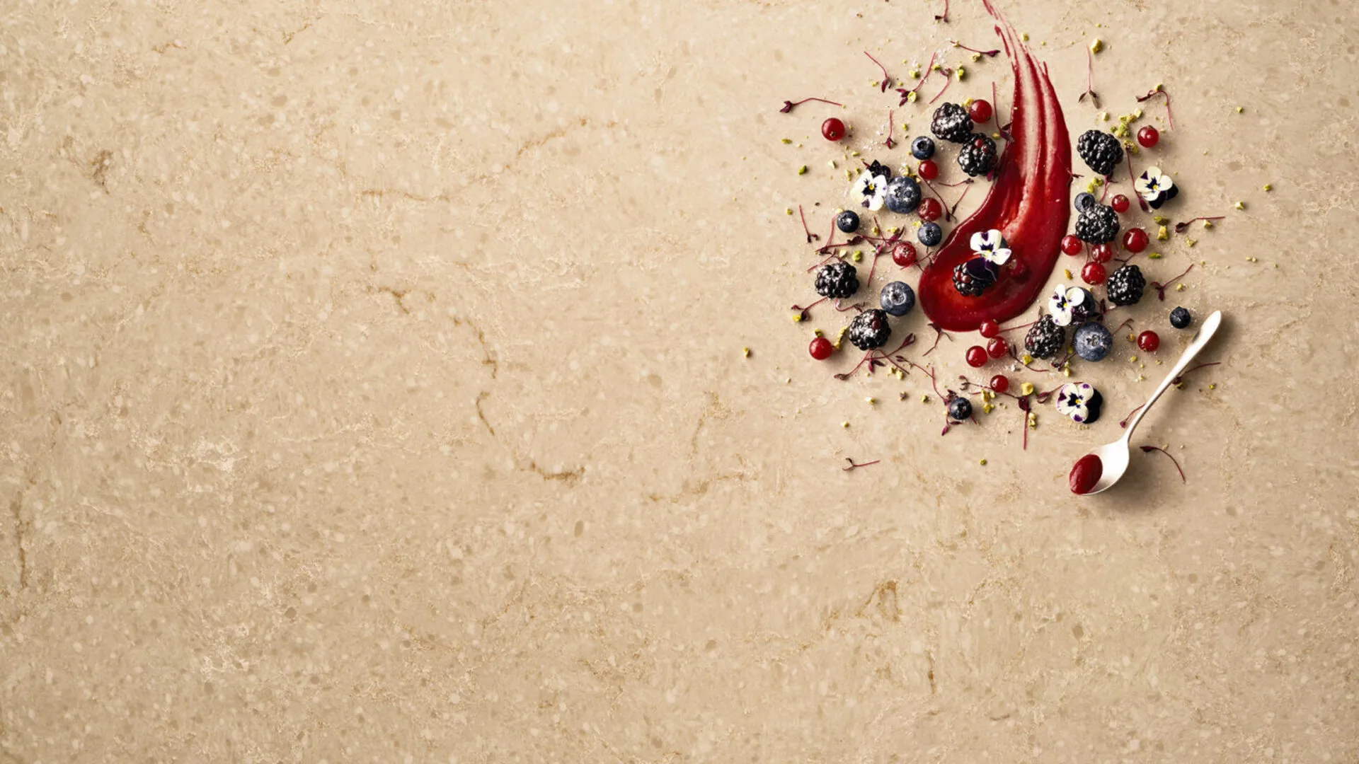 Additional image of Caesarstone Taj Royale Brown Quartz countertops