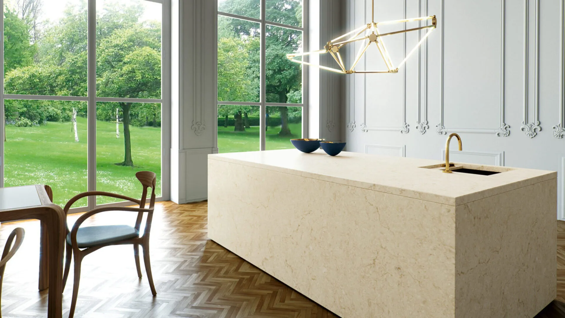 Additional image of Caesarstone Taj Royale Brown Quartz countertops