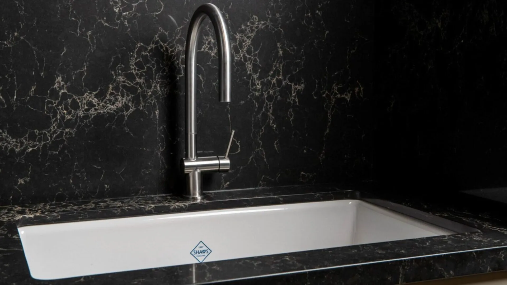 Additional image of Caesarstone Vanilla Noir Quartz countertops